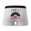 Caleçon Circuit - Humour Boxer Gris Idée Cadeau Passion