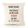 Housse de Coussin Premium Esteban ça n'existe Pas Homme - Coton Canvas Fairtrade Beige Idée Cadeau Décoration Canapé