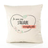 Housse de Coussin Premium Stagiaire irremplaçable - Coton Canvas Fairtrade Beige Idée Cadeau Décoration Canapé