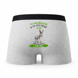 Caleçon Cet Archeologue Têtu comme Un Âne - Humour Boxer Gris Idée Cadeau