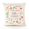 Housse de Coussin Femme Estelle d'amour Motif Floral déco Salon canapé Chambre Cadeau Femme Anniversaire noël Coussin décoratif Motif Floral