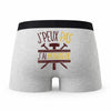 Caleçon Menuiserie - Humour Boxer Gris Idée Cadeau Passion