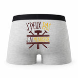 Caleçon Menuiserie - Humour Boxer Gris Idée Cadeau Passion