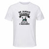 Maillot de Sport Homme Aquabike Quinquagenaire - T-Shirt Respirant Polyester Manches Courtes - Cadeau Sportif Anniversaire Noël Fête des Pères