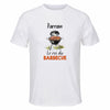 Maillot de Sport Homme pour Parrain BBQ - T-Shirt Respirant Polyester Manches Courtes - Cadeau Sportif Anniversaire Noël Fête des Pères