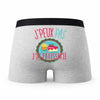 Caleçon Patisserie - Humour Boxer Gris Idée Cadeau Passion