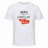 Maillot de Sport Homme pour Merci Surveillant Genial - T-Shirt Respirant Polyester Manches Courtes - Cadeau Sportif Anniversaire Noël Fête des Pères