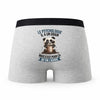 Caleçon Le Psychologue Panda Grain - Humour Boxer Gris Idée Cadeau