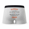 Caleçon Un Horloger Aussi Génial - Humour Boxer Gris Idée Cadeau