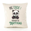 Housse de Coussin Premium Matthias Pas Touche Panda - Coton Canvas Fairtrade Beige Idée Cadeau Décoration Canapé 40x40