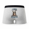 Caleçon Le Parrain Panda Grain - Humour Boxer Gris Idée Cadeau
