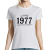 Cuvée 1977 Grand cru d'exception | T-Shirt Anniversaire Femme année de Naissance
