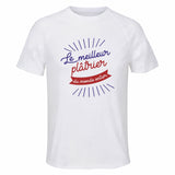 Maillot de Sport Homme Platrier Meilleur Monde - T-Shirt Respirant Polyester Manches Courtes - Cadeau Sportif Anniversaire Noël Fête des Pères