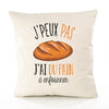 Housse de Coussin Premium Pain à enfourner Version Blanc - Coton Canvas Fairtrade Beige Idée Cadeau Décoration Canapé
