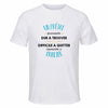 Maillot de Sport Homme pour Un Pretre Formidable Blanc - T-Shirt Respirant Polyester Manches Courtes - Cadeau Sportif Anniversaire Noël Fête des Pères