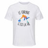 Maillot de Sport Homme Curling C'est La Vie - T-Shirt Respirant Polyester Manches Courtes - Cadeau Sportif Anniversaire Noël Fête des Pères