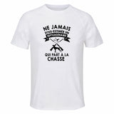 Maillot de Sport Homme Chasse Septuagenaire - T-Shirt Respirant Polyester Manches Courtes - Cadeau Sportif Anniversaire Noël Fête des Pères