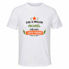 Maillot de Sport Homme Meilleur Michael Super Pouvoir Cadeau Anniversaire Noël Fête des Pères T-Shirt Respirant Polyester