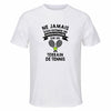 Maillot de Sport Homme Tennis Quinquagenaire - T-Shirt Respirant Polyester Manches Courtes - Cadeau Sportif Anniversaire Noël Fête des Pères