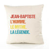 Housse de Coussin Premium Jean-Baptiste Mythe Légende Vintage - Coton Canvas Fairtrade Beige Idée Cadeau Décoration Canapé 40x40
