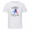 Maillot de Sport Homme Hockey C'est La Vie - T-Shirt Respirant Polyester Manches Courtes - Cadeau Sportif Anniversaire Noël Fête des Pères