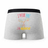 Caleçon Arrache Halterophilie - Humour Boxer Gris Idée Cadeau Passion