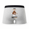 Caleçon pour Teddy Heure de la Pause - Humour Boxer Gris Idée Cadeau