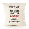 Housse de Coussin Premium Alexandre ça n'existe Pas Homme - Coton Canvas Fairtrade Beige Idée Cadeau Décoration Canapé