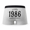 Caleçon Millésime 1986 - Humour Boxer Gris Idée Cadeau Anniversaire