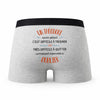 Caleçon Un Theodore Aussi Génial - Humour Boxer Gris Idée Cadeau