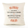 Housse de Coussin Premium Un Gaylord Aussi génial - Coton Canvas Fairtrade Beige Idée Cadeau Décoration Canapé