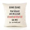 Housse de Coussin Premium Chauffeur Routier ça n'existe Pas - Coton Canvas Fairtrade Beige Idée Cadeau Décoration Canapé