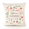 Housse de Coussin Femme Opticienne exceptionnelle Motif Floral déco Salon canapé Chambre Cadeau Femme Anniversaire noël Coussin décoratif Motif Floral