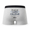 Caleçon Milan Un Super Collègue - Humour Boxer Gris Idée Cadeau