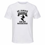 Maillot de Sport Homme Wakeboard Sexagenaire - T-Shirt Respirant Polyester Manches Courtes - Cadeau Sportif Anniversaire Noël Fête des Pères