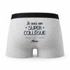 Caleçon Allan Un Super Collègue - Humour Boxer Gris Idée Cadeau