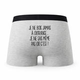 Caleçon Outrance - Humour Boxer Gris Idée Cadeau