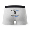 Caleçon Petit Chef - Humour Boxer Gris Idée Cadeau