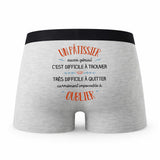 Caleçon Un Patissier Aussi Génial - Humour Boxer Gris Idée Cadeau