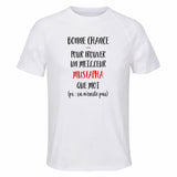 Maillot de Sport Homme pour Mustapha Ca n'existe Pas Homme - T-Shirt Respirant Polyester Manches Courtes - Cadeau Sportif Anniversaire Noël Fête des Pères
