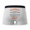 Caleçon Un Archeologue Aussi Génial - Humour Boxer Gris Idée Cadeau