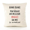 Housse de Coussin Premium Magali ça n'existe Pas - Coton Canvas Fairtrade Beige Idée Cadeau Décoration Canapé