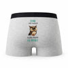 Caleçon Louna la Plus Chouette - Humour Boxer Gris Idée Cadeau