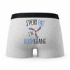 Caleçon Boomerang - Humour Boxer Gris Idée Cadeau Passion