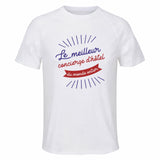 Maillot de Sport Homme pour Concierge D Hotel Meilleur Monde - T-Shirt Respirant Polyester Manches Courtes - Cadeau Sportif Anniversaire Noël Fête des Pères
