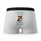 Caleçon Ce Chauffagiste Le Plus Chouette - Humour Boxer Gris Idée Cadeau