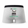 Caleçon Marie-Jeanne Pas Touche Panda - Humour Boxer Gris Idée Cadeau