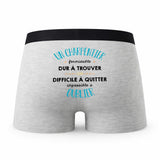 Caleçon Un Charpentier Formidable - Humour Boxer Gris Idée Cadeau