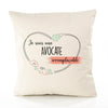 Housse de Coussin Premium Avocate irremplaçable - Coton Canvas Fairtrade Beige Idée Cadeau Décoration Canapé