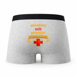 Caleçon Kais Donneur d'Orgasme - Humour Boxer Gris Idée Cadeau